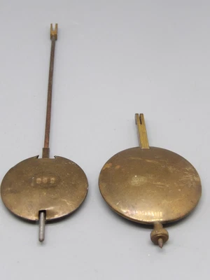 LOT 2 BALANCIERS ANCIENS DE PENDULE HORLOGE XIX - Photo 1/3