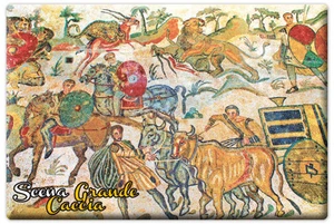 MAGNETE CALAMITA FRIGO FRIDGE MAGNET SICILIA MOSAICO - Picture 1 of 1