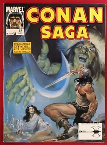 Marvel 1991 Conan Saga #57 Magazine Size Roy Thomas - Picture 1 of 5
