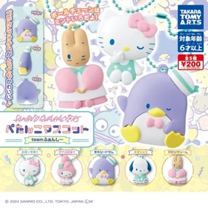 Sanrio Petanko Flat Mascot Team Fancy Keychain Complete Set Capsule Toy Gacha - Picture 1 of 19