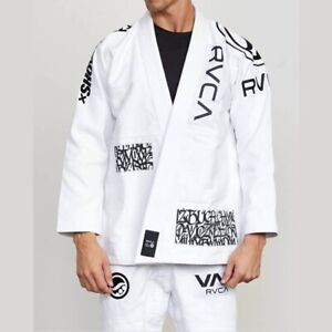 White Brazilian Jiu Jitsu Suit SHOYOROLL Cut RVCA Batch 105 450gsm BJJ Kimono Gi