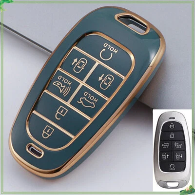 5 Button TPU Car Smart Key Fob Cover For Hyundai Tucson Santa Fe Sonata Foto 1 de 4