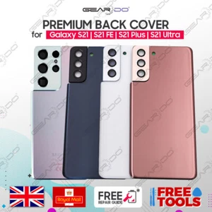 For Samsung Galaxy S21 FE Plus+ Ultra Rear Back Cover Glass + Lens Replacement - Picture 1 of 5