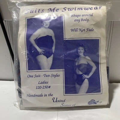 Traje de baño vintage Suits Me 1989 hecho en EE. UU. talla única diseño estampado cachemir Foto 1 de 4