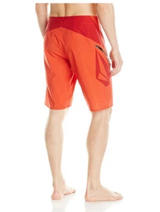 NEW VOLCOM men sz 32 board shorts STONEY MOD TECH 4way stretch red - Picture 1 of 2