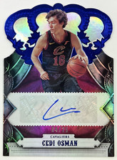 2017-18 Panini Crown Royale Blue Cedi Osman Rookie RC #CR-COS, Autograph, #'d/25