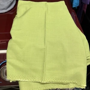 Vintage Solid Medium Green Cotton Knit Fabric 32” By 73” NEW - Picture 1 of 2