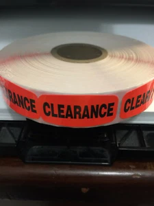 1000 each Clearance LABELS GREAT STICKERS - Picture 1 of 2