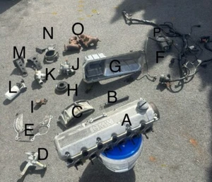 BMW E30 M20 Oil Pan/Engine Mount/Pump/Exhaust Manifolds/Wiring Harness M20b25 - Picture 1 of 52