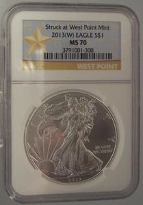 2013 W Eagle NGC MS 70 Star Label Struck at West Point Mint #G15 - Picture 1 of 4