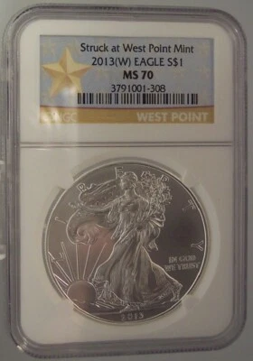 2013 W Eagle NGC MS 70 Star Label Struck at West Point Mint #G15 - Image 1 of 4