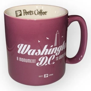 PEET’S COFFEE Washington, DC, A Monument to Great, 16 Oz. Coffee/Tea/Cocoa Mug - Picture 1 of 4