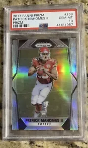 2017 Panini Prizm Silver Prizms Patrick Mahomes II ROOKIE RC #269 PSA 10 GEM MT