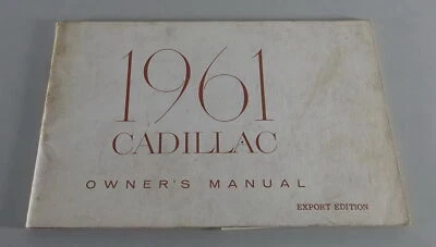 Manuale Dell'Owner Cadillac 62 / Sixty Special Sedan / Sixty-Two Sedan Anno 1961 - Immagine 1 di 2