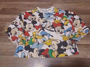 Zara x Disney Mickey All Over Print Kid's Long Sleeve Shirt Size Medium 11-12 - Picture 1 of 4