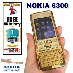 New Nokia 6300 Unlocked Classic Camera Bluetooth Phone GOLD EDITION & WARRANTY - Picture 1 of 2