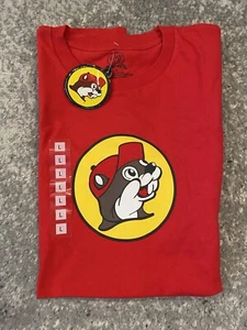 Buc-ees Official T Shirt Mens Large Red Soft Comfortable New With Tags - Picture 1 of 7