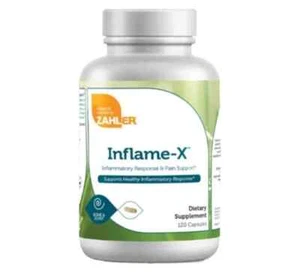 Zahler Inflame-X Bone and Joint Pain Support Supplement 120 Capsules EXP 01/2026 - Picture 1 of 2