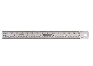 (1) WESTWARD Steel Ruler Flexible 6 In 32/64/0.5/1mm - Picture 1 of 2