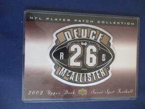 2002 Upper Deck Sweet Spot NFL Player Patch Collection (Jumbo) Deuce McCallister - Bild 1 von 2