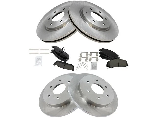 Front and Rear Brake Pad and Rotor Kit For 2012-2015 Nissan Armada 2013 VK961MV - Image 1 of 1