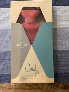 Vintage Davol Comfy Rubber Hot Water Bottle Made in USA Original Box 2 Quart - Picture 1 of 4