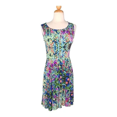 Vestido floral sin mangas para mujer Cynthia Rowley talla 4 Foto 1 de 4