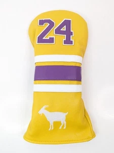 Golf Headcover Kobe Bryant GOAT #24 Black Mamba Leather L.A. Lakers New - Bild 1 von 24