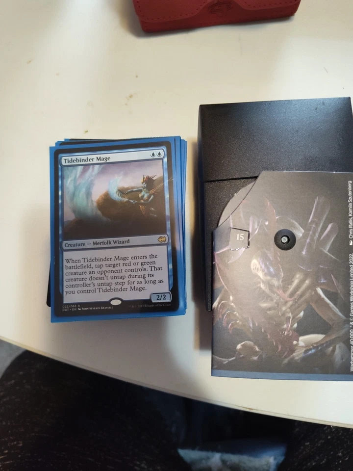 Magic The Gathering Blue Merfolk Deck With Sleeves And Storage Case - Image 1 of 2