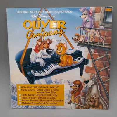 Oliver & Company Original Disney Motion Picture Soundtrack LP 1988 Billy Joel - Image 1 of 4