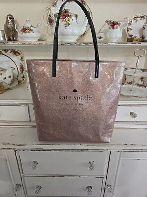 Kate Spade Handbag Glitter Rose Gold beautiful bag! Great Condition! - Image 1 of 4