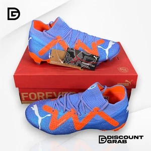 Puma Future Ultimate FG/AG Soccer Cleats Blue/White/Orange men's Size 8.5 - Picture 1 of 7