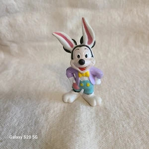 Vintage Disney Mickey Mouse Easter Bunny Figurine Collectible Decoration - Picture 1 of 4