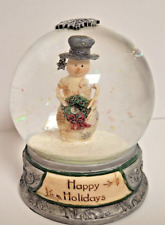 Heaven Sends Colourful Snowman Christmas Snow Globe Decoration.