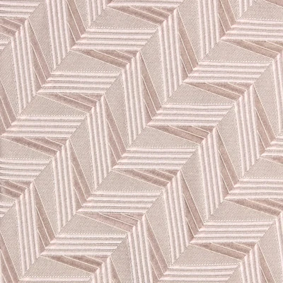 Gravata Ermenegildo Zegna Requintada Taupe Zig Zag Geométrica Decote de Seda - Imagem 1 de 4