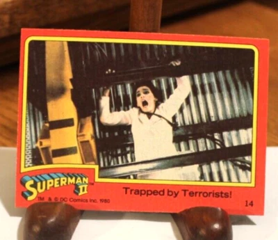 1980 Topps Superman II Movie Card #14 Trapped by Terrorists - Image 1 of 2