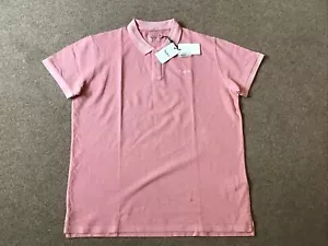 Pepe Jeans Vincent GD Worn Out Effect Slim Polo Pink In Mens Size XXL BRAND NEW - Picture 1 of 6
