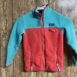 Patagonia Synchilla Jacket Kids XS Pink and Teal - Picture 1 of 7