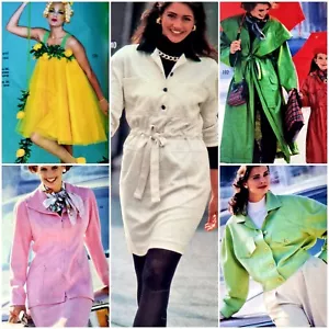 1990s 130 Patterns Batwing Coat Shawl Collar Macintosh Burda Sewing Pattern - Picture 1 of 12