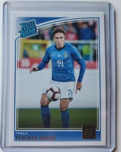 2018-19 Panini Donruss FEDERICO CHIESA Rated Rookie Card RC Juventus Italy #192