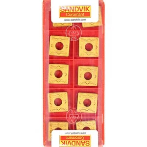 10 insertos de torneado de carburo recubiertos de torno CNC grado 4025 SANDVIK SNMG 120408-SM - - Imagen 1 de 10