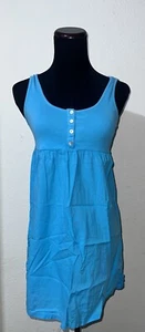 Gina Tricot Tunic Sleeveless Blouse Womens Small Blue Sky Pullover - Picture 1 of 8
