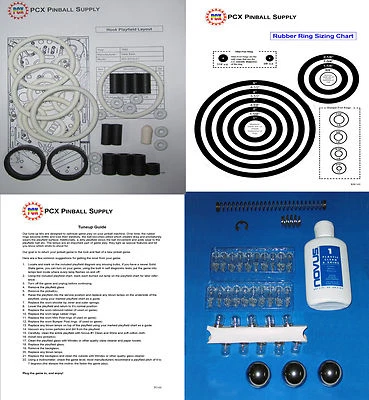 1992 Data East Hook Pinball Tune-up Kit - Includes Rubber Ring Kit - Image 1 of 2