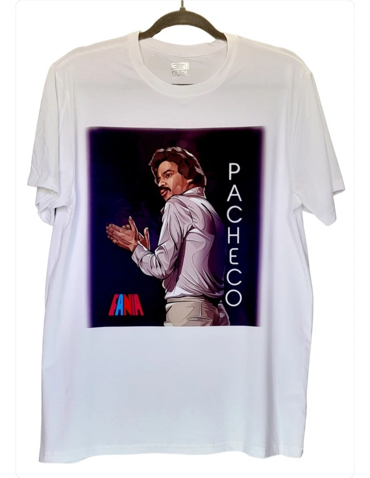 Camiseta Johnny Pacheco Unisex - Grande Ajustada - 90 Poliéster - 10 Spandex Foto 1 de 1