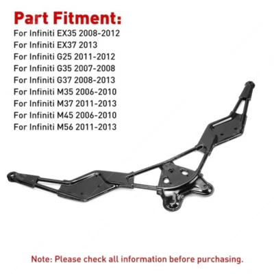 New Front Subframe Crossmember Brace Bracket For Infiniti Ex35 G25 M37 G37 AWD Foto 1 de 4