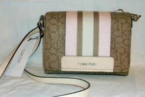 NWT Calvin Klein Clara Signature Crossbody Bag $148 - Picture 1 of 9