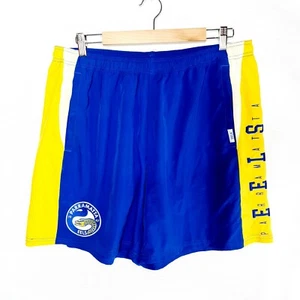 NRL PARRAMATTA EELS Size 2XL Embroidered Patch Logo Long Shorts - Picture 1 of 8