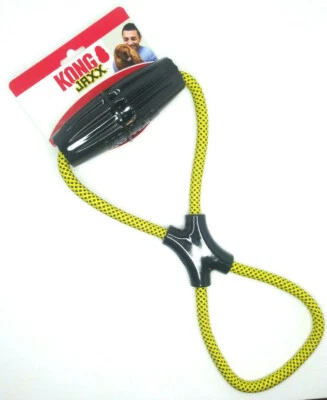 KONG Jaxx Infinity Rope Tug Durable Interactive Easy Grip Dog Fetch Toy 15" - Image 1 of 4