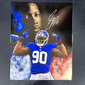 Jason Pierre Paul New York Giants Autographed Signed 16x20 Beckett BAS - Picture 1 of 4