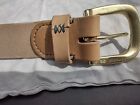 K&H Leatherworks Oak Bark Tanned Belt, J&FJ Baker Tannery, England, Worn onc 37"